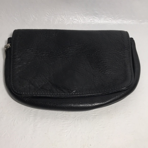 Libaire California Brand Vintage Mini Black Leather Crossbody USA Made - Picture 5 of 11